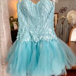 Glitter and Bead Mini Dress